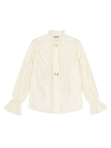 GANNI - SHIRT WITH BOW shirt-with-bow_474dcf76-2715-4007-960e-ea10e05676e0