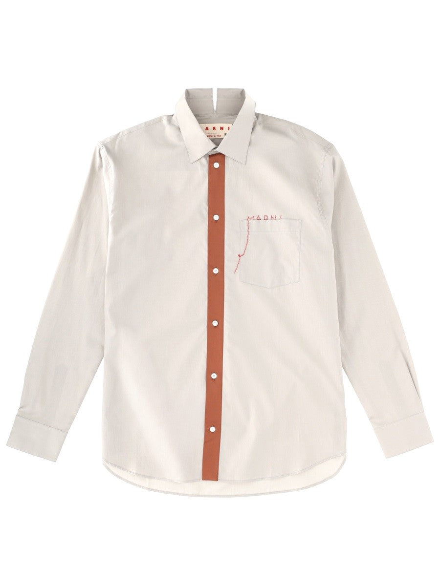 SHIRT WITH EMBROIDERED LOGO