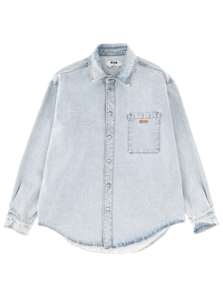 msgm - SHIRT WITH EMBROIDERED LOGO shirt-with-embroidered-logo_7e0ba7ed-79ba-4692-a432-c56c0705599d