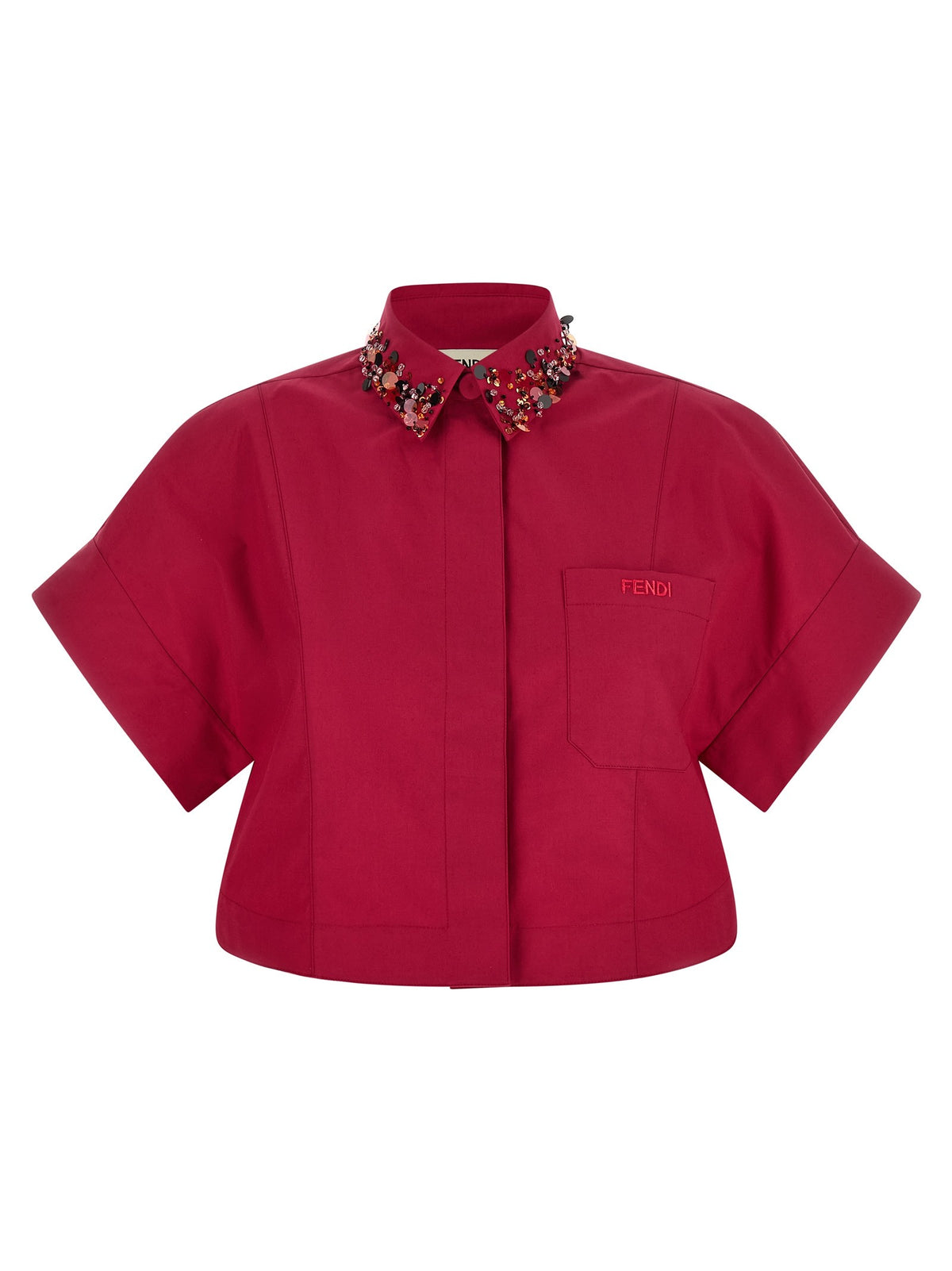 Fendi - Shirt with embroidery MULTICOLOR 40 IT