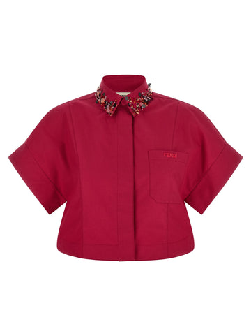 Fendi - Shirt with embroidery MULTICOLOR 40 IT