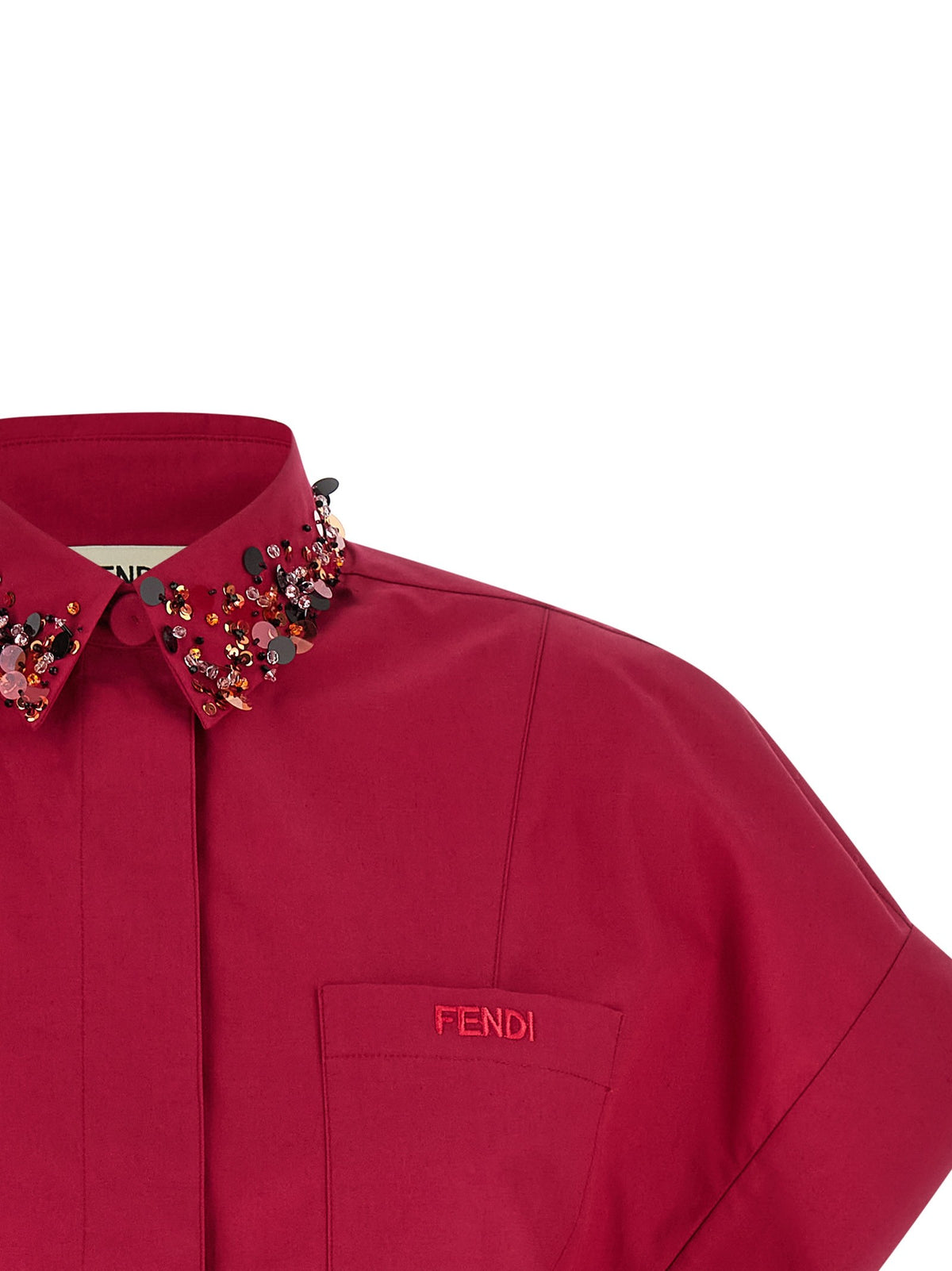 Fendi - Shirt with embroidery