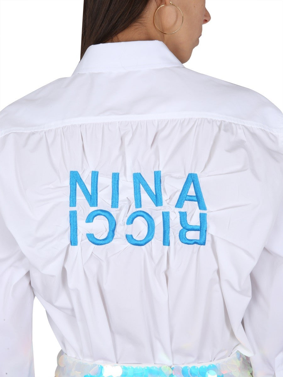 NINA RICCI - SHIRT WITH LOGO