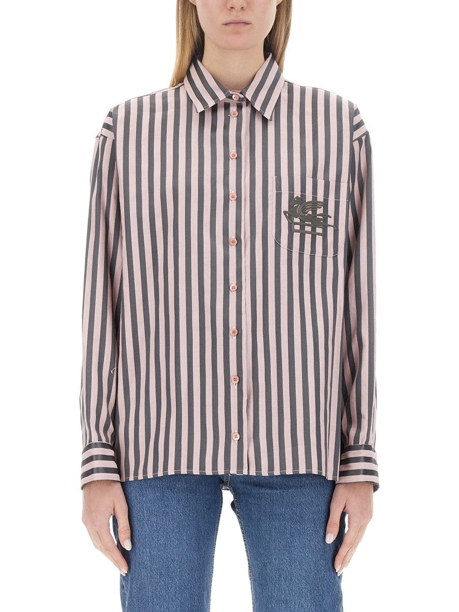 Etro - SHIRT WITH LOGO Pink 44