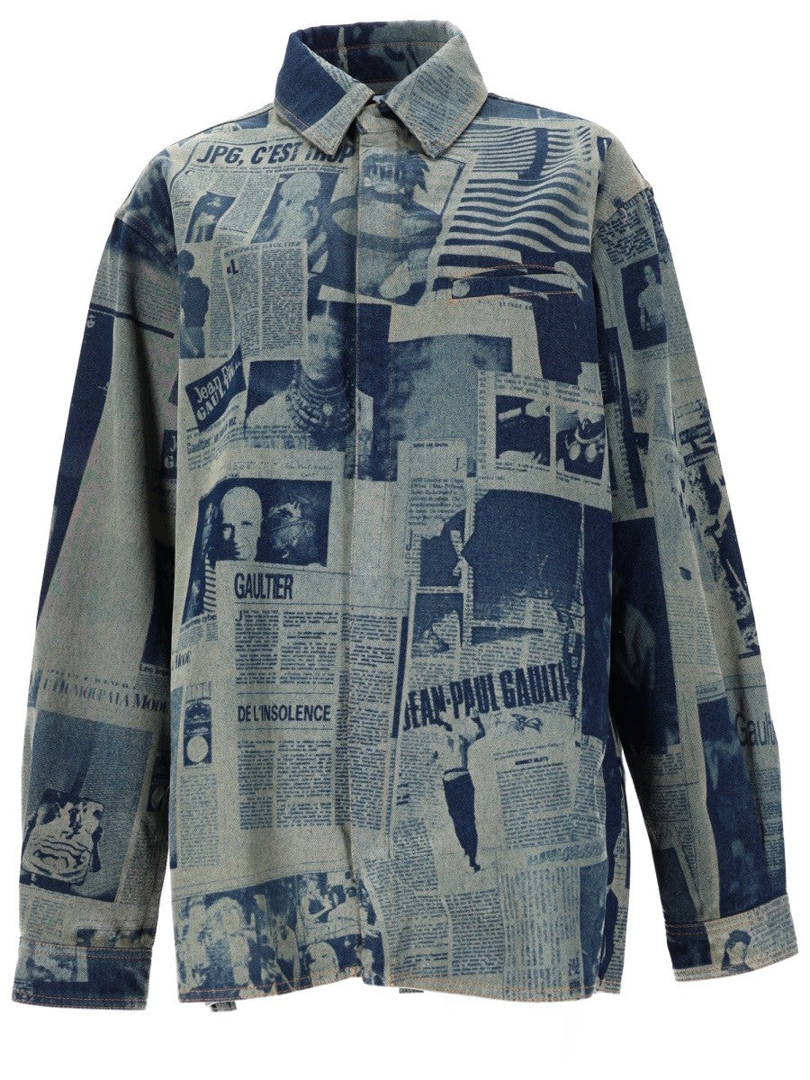 JEAN PAUL GAULTIER - SHIRT WITH "NEWSPAPER" PRINT shirt-with-newspaper-print_04f0a610-f4f9-4546-892c-a8c97c536521