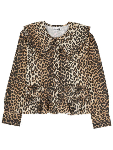 GANNI - SHIRT WITH WIDE COLLAR shirt-with-wide-collar