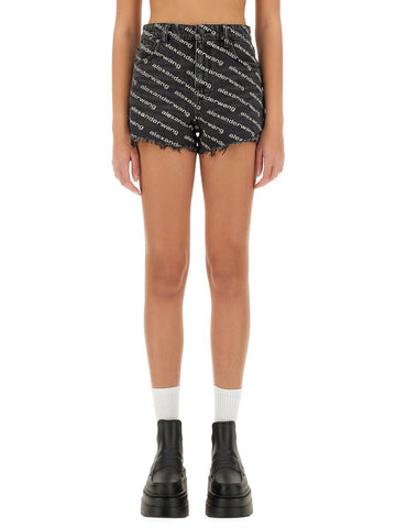 SHORTS WITH ALL OVER LOGO short-bite_aa5e4e24-dbc6-4d8a-8dba-fb6ec1bc89ef