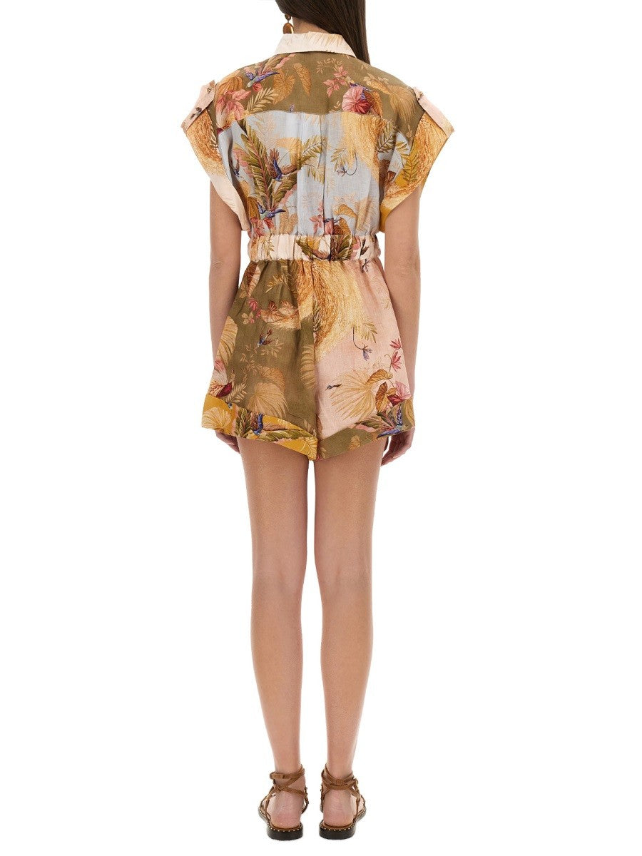 ZIMMERMANN - SHORT OVERALLS WITH "ASCENSION" LAPELS