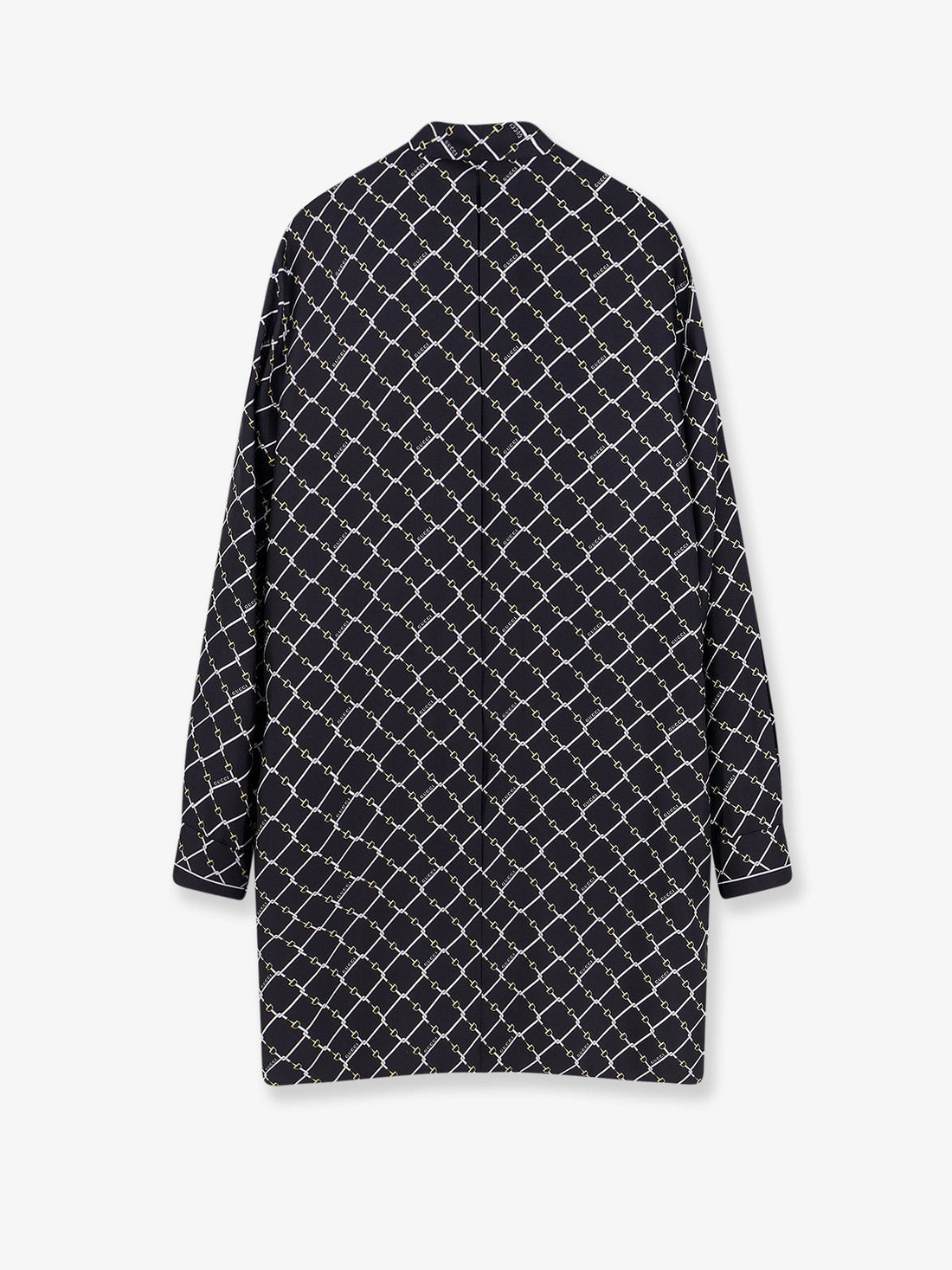 Short silk twill dress