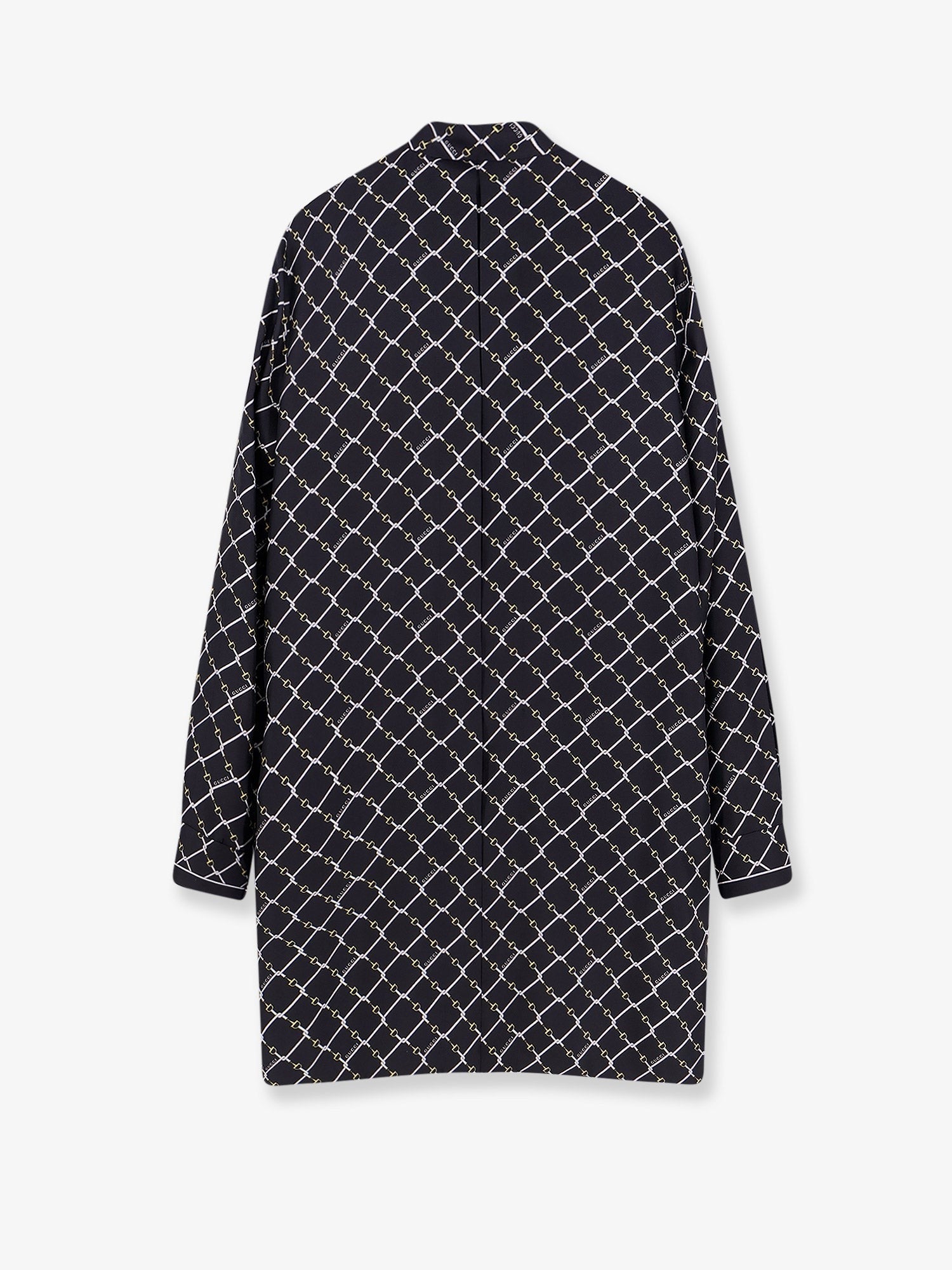 Short silk twill dress