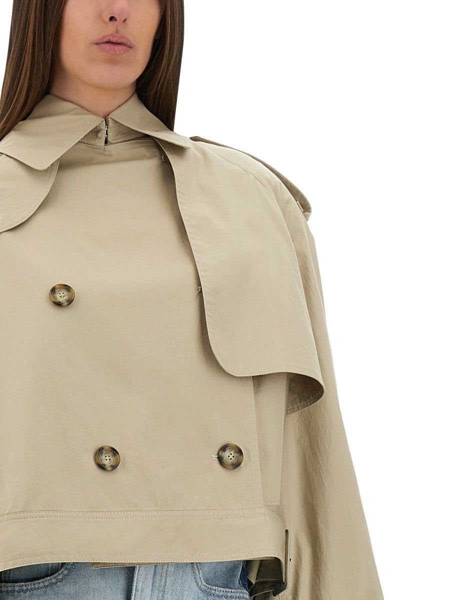 stella mccartney stella mccartney - SHORT TRENCH COAT WITH BELT