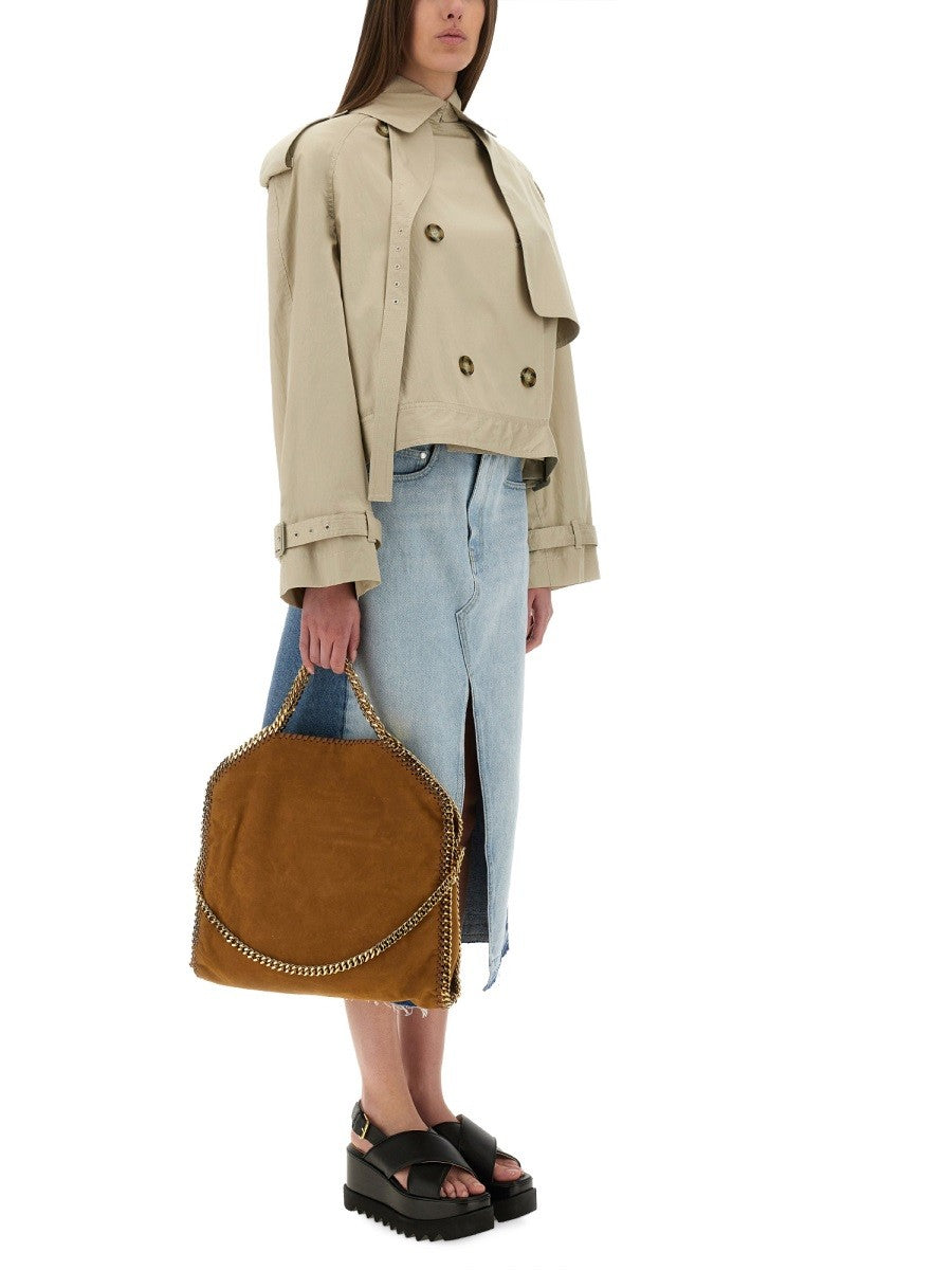 stella mccartney stella mccartney - SHORT TRENCH COAT WITH BELT