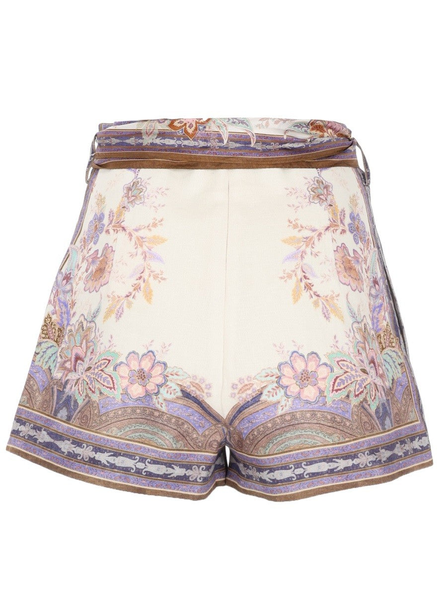 ZIMMERMANN ZIMMERMANN - SHORTS CON FOULARD "LUNA"