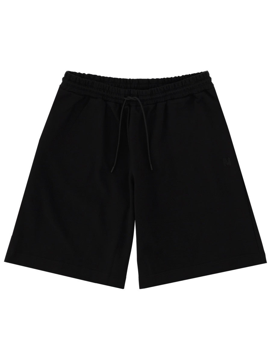 msgm msgm - SHORTS CON LOGO E COULISSE