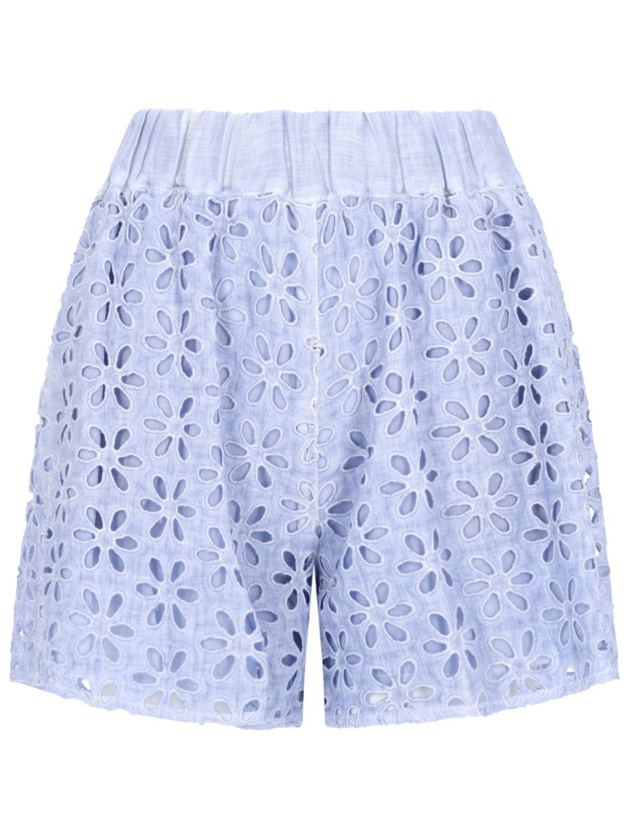 120% LINO - SHORTS CON MOTIVO TRAFORATO shorts-con-motivo-traforato_151367a9-64df-4ade-b6f1-c5a4572d7a6c