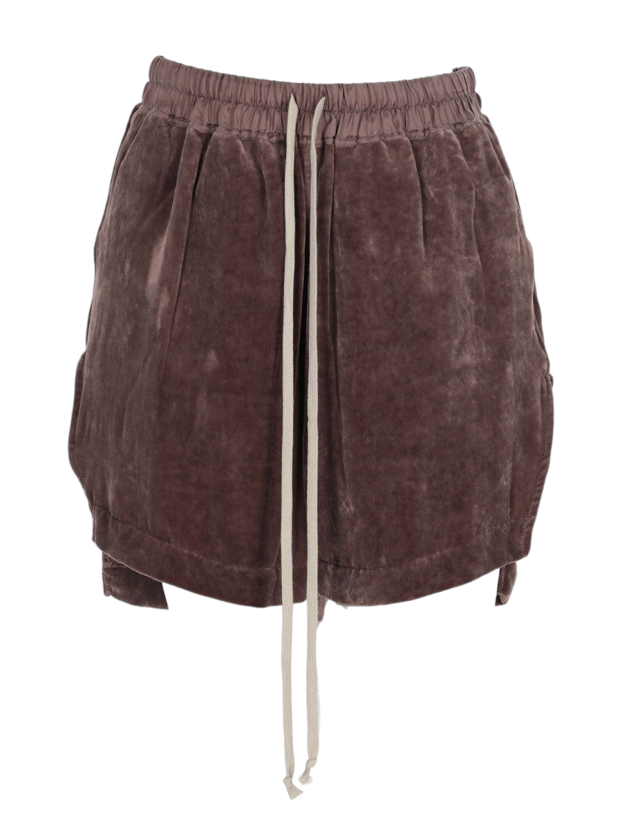 RICK OWENS - SHORTS IN VISCOSA Purple