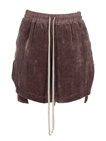 RICK OWENS - SHORTS IN VISCOSA Purple
