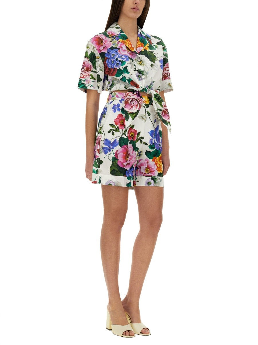 SHORTS WITH FLORAL PRINT