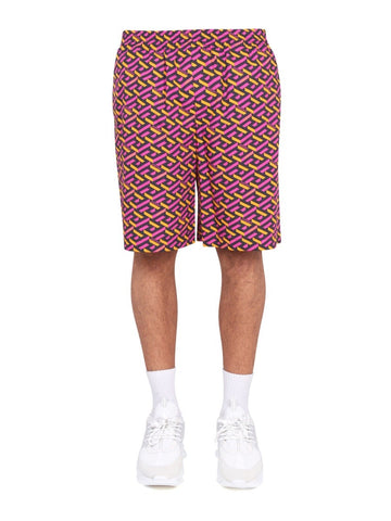 Versace - SHORTS WITH LA GRECA PRINT shorts-with-la-greca-print_e2e9e56f-0704-48dc-9d4b-a77e7b18ea8d