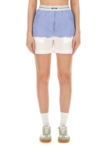 msgm - SHORTS WITH LOGO BAND shorts-with-logo-band_0e461961-c903-4c57-860e-f59a7b21d7ea