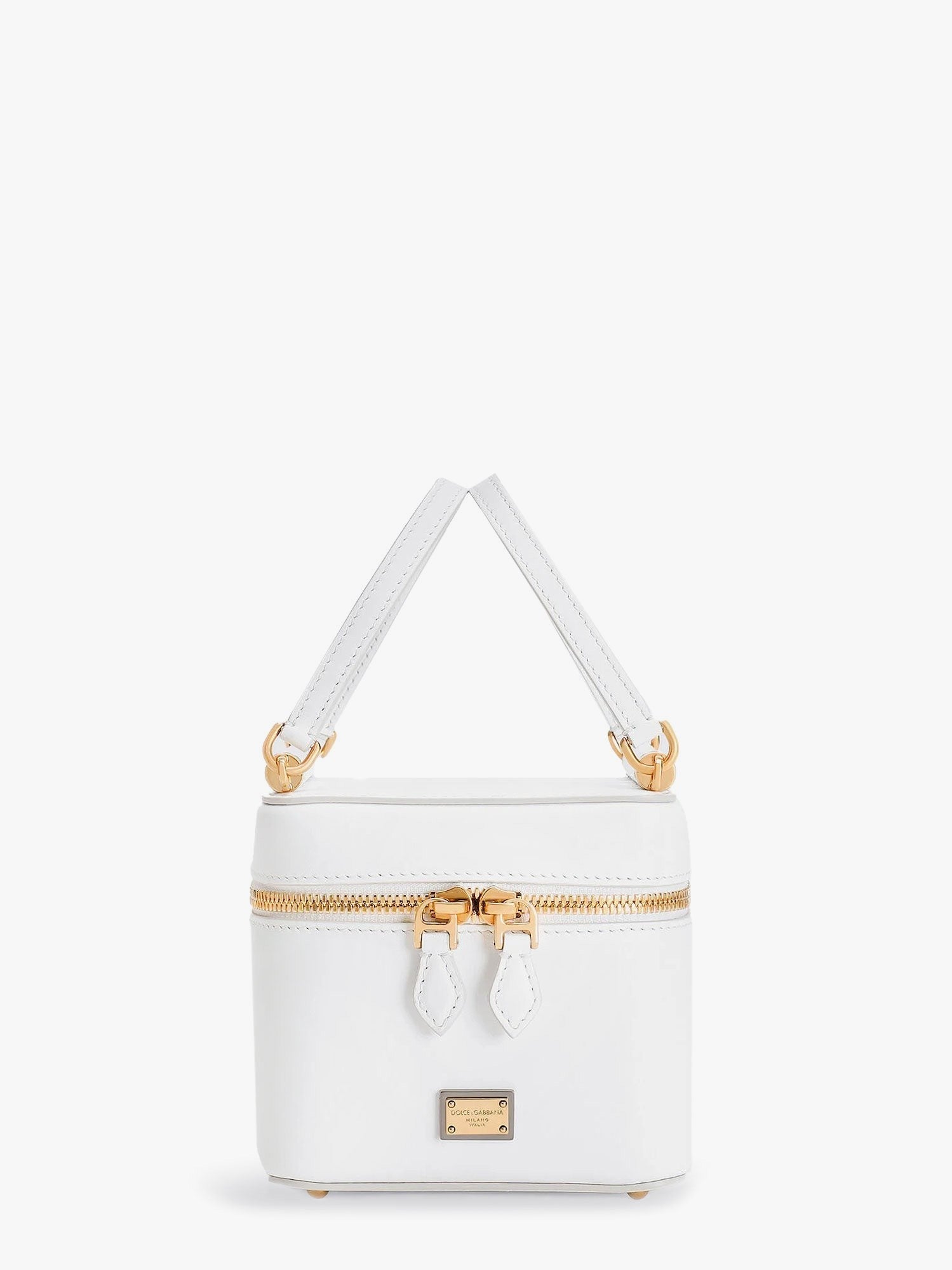 Sicily leather handbag with iconic logo plate