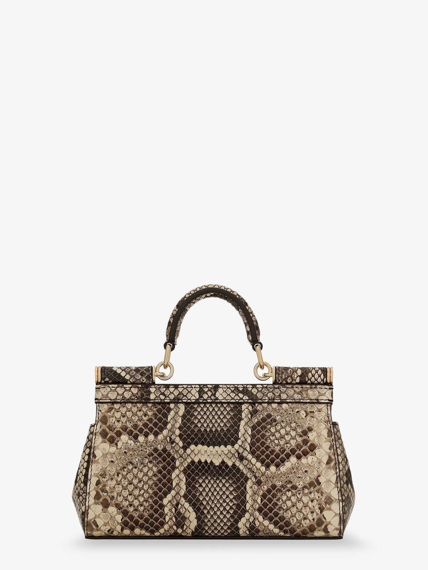 Dolce & Gabbana - Sicily shiny python mini handbag