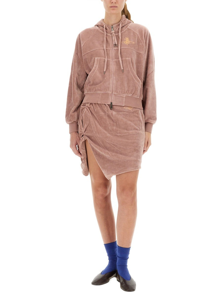 "SIDE PANTHER" MINI SKIRT