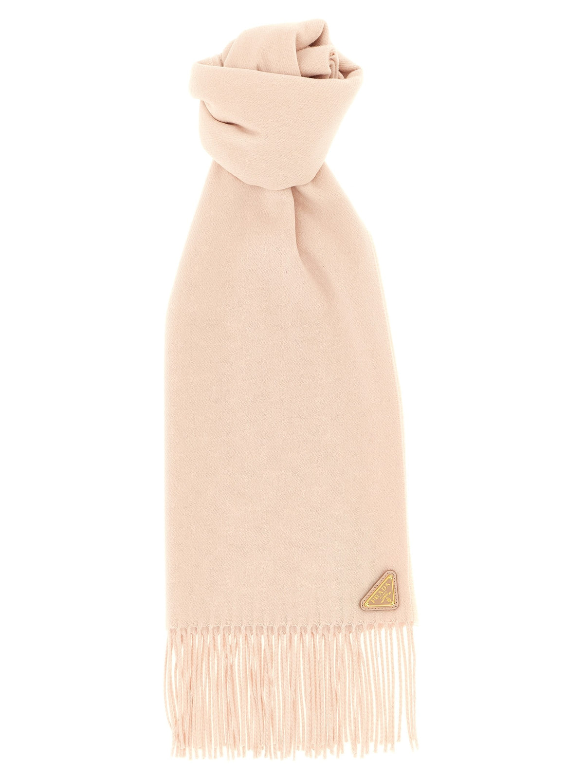 PRADA - Silk and cashmere scarf Pink U