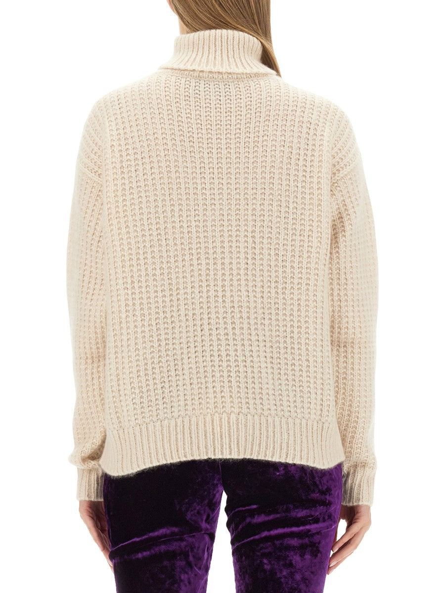 SILK AND CASHMERE TURTLENECK SWEATER