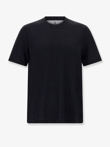 Silk and cotton blend t-shirt