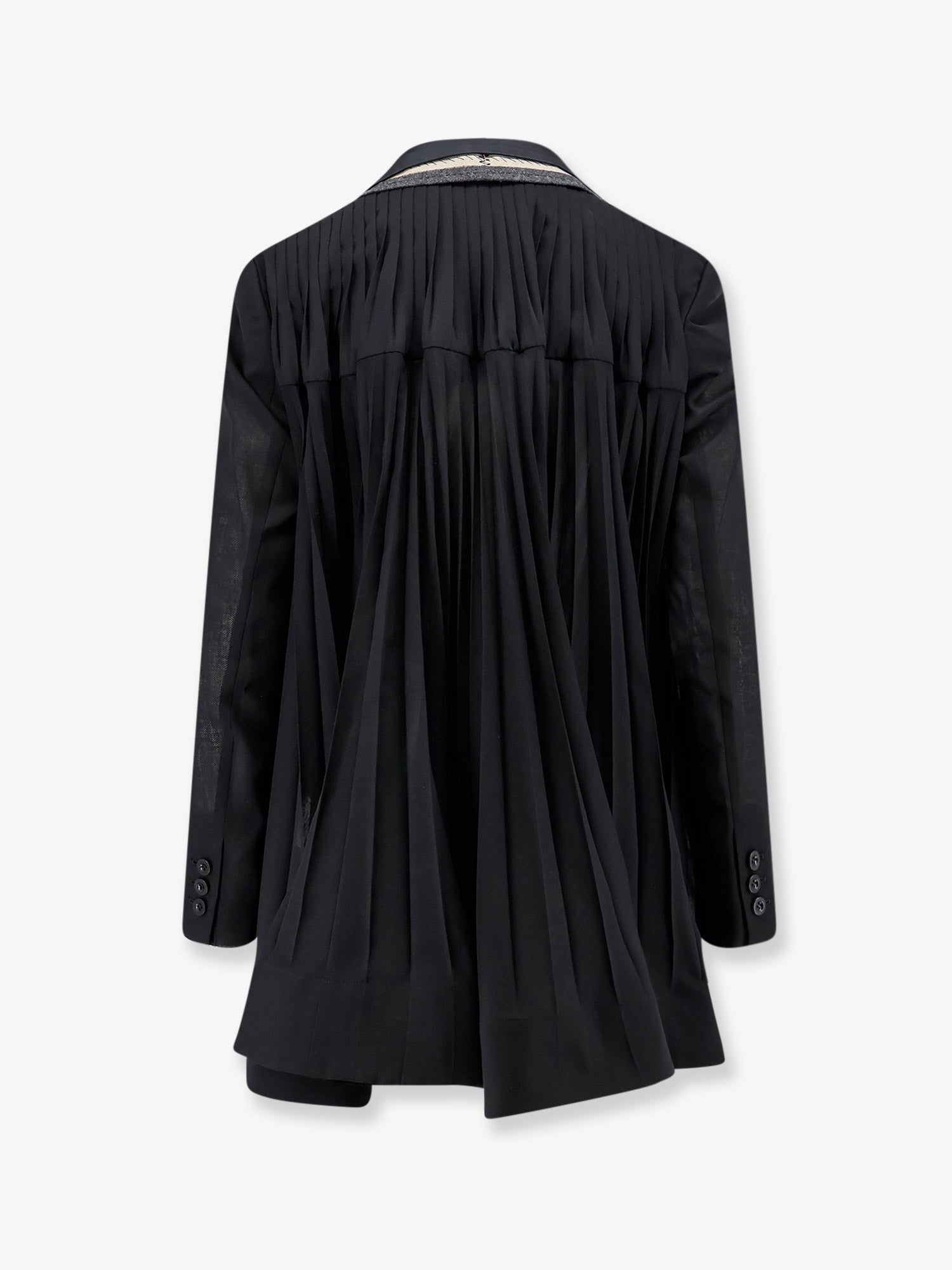 SACAI - Silk and organza blazer