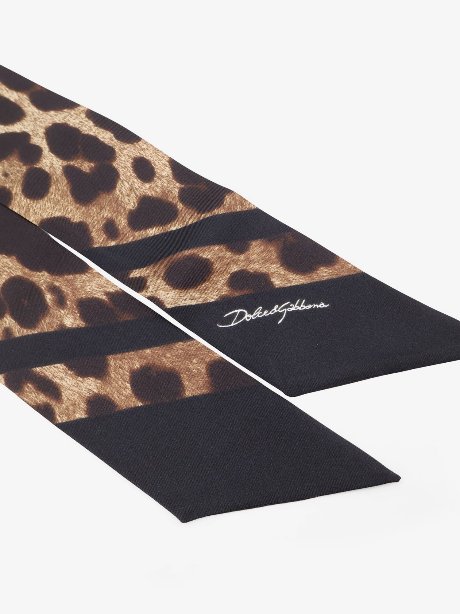 Dolce & Gabbana - Silk bandeau with animal print silk-bandeau-with-animal-print_38c2f018-d56c-4bd1-9265-977a97371c5d