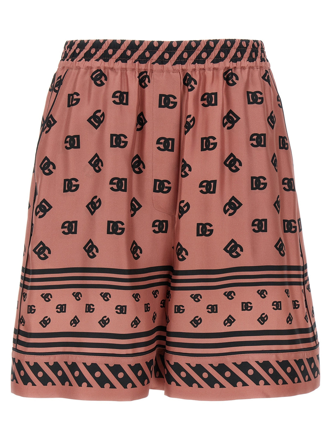 Dolce & Gabbana - Silk bermuda shorts Pink 40 IT