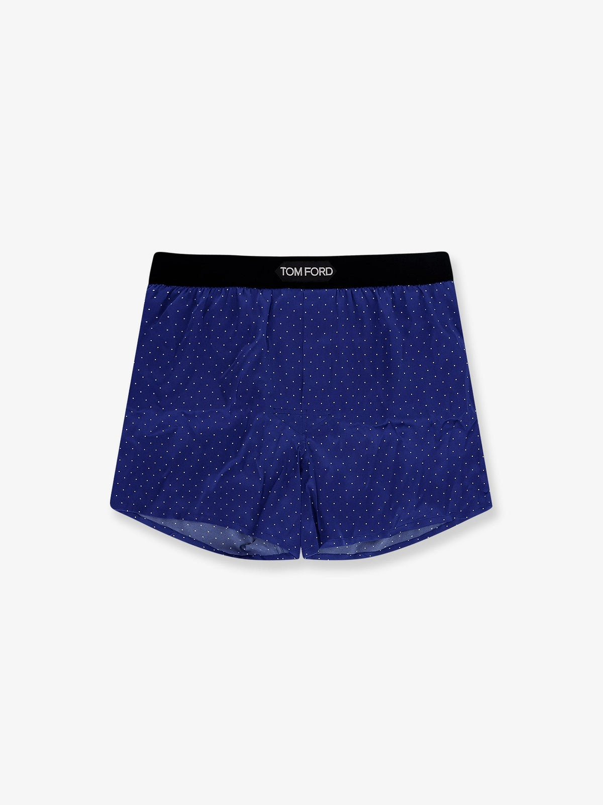 TOM FORD - Silk blend boxer ROYAL BLUE WHITE S
