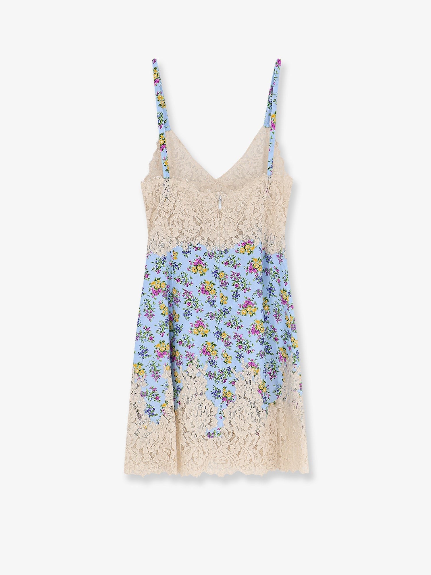 Dolce & Gabbana - Silk blend dress with a Mazzolini di fiori print