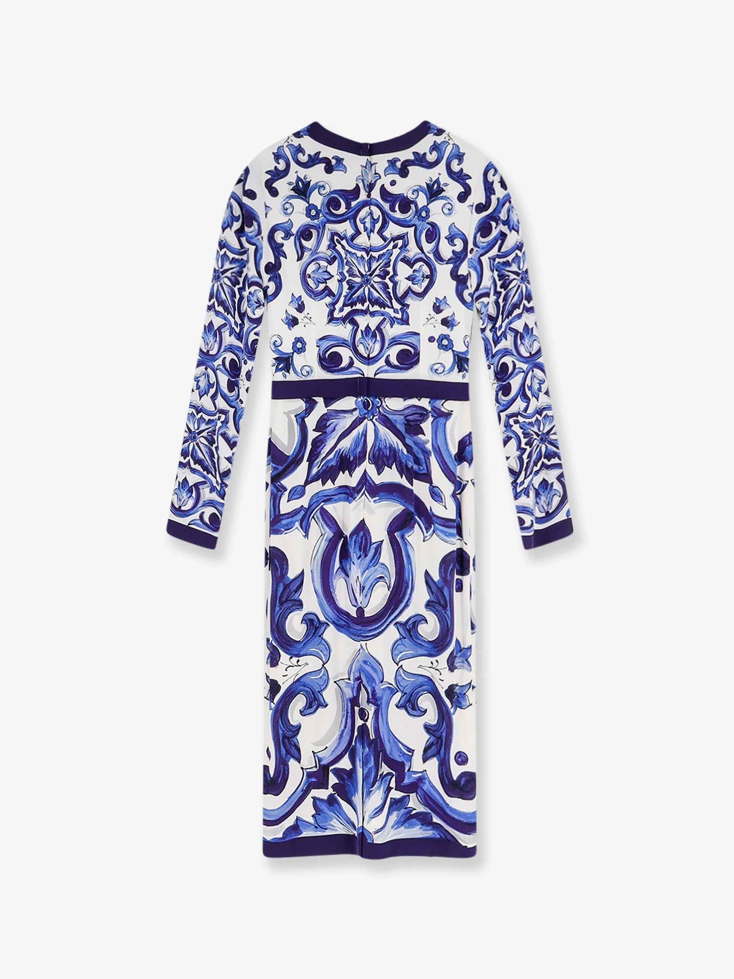 Dolce & Gabbana - Silk blend dress with Maiolica print