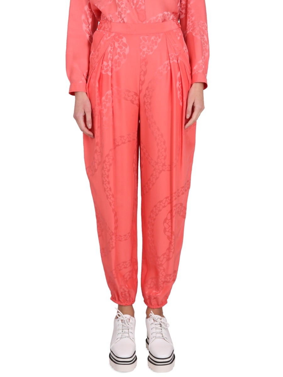 stella mccartney - SILK BLEND PANTS Pink 42