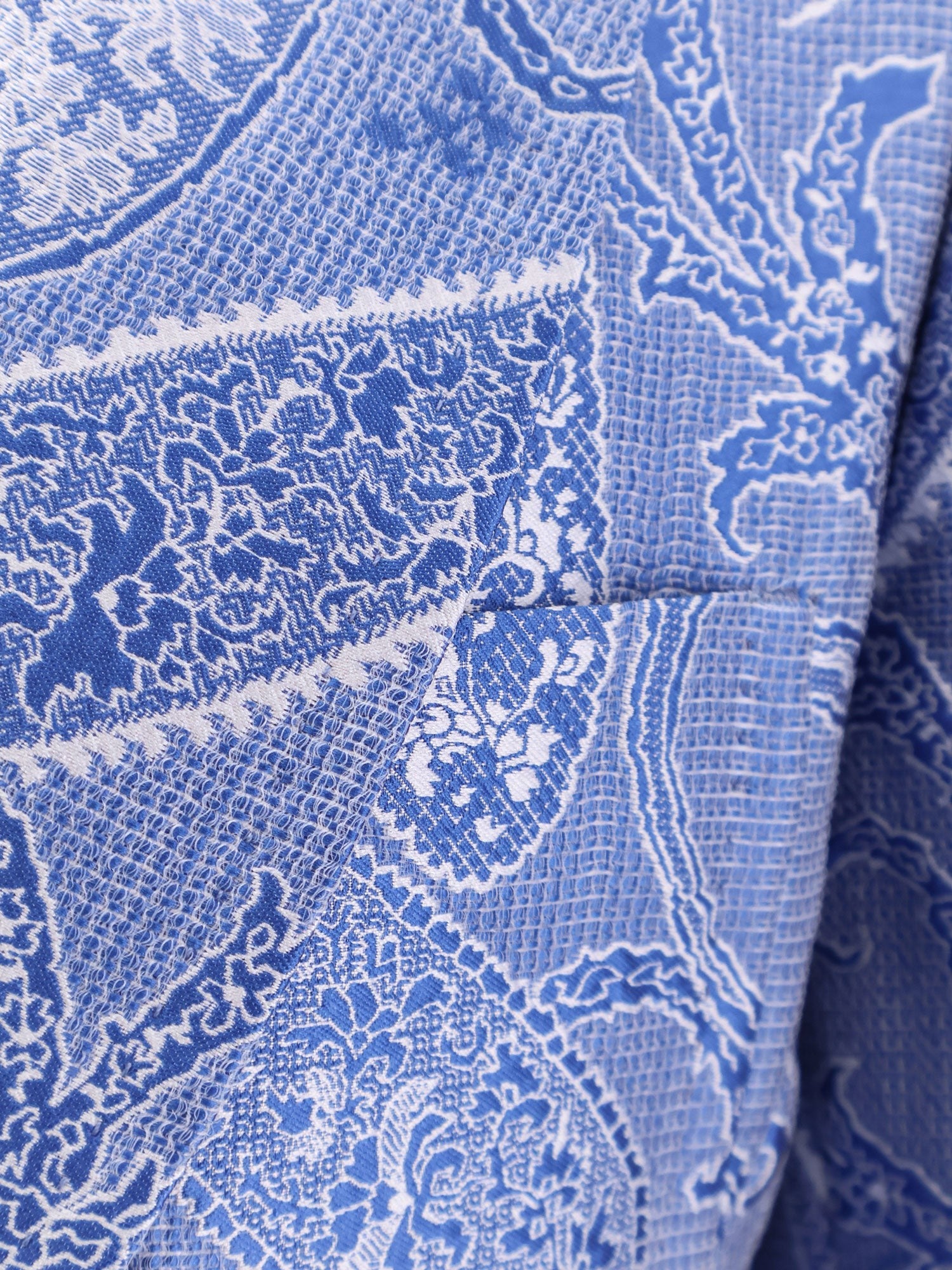 Silk blend single-breasted blazer