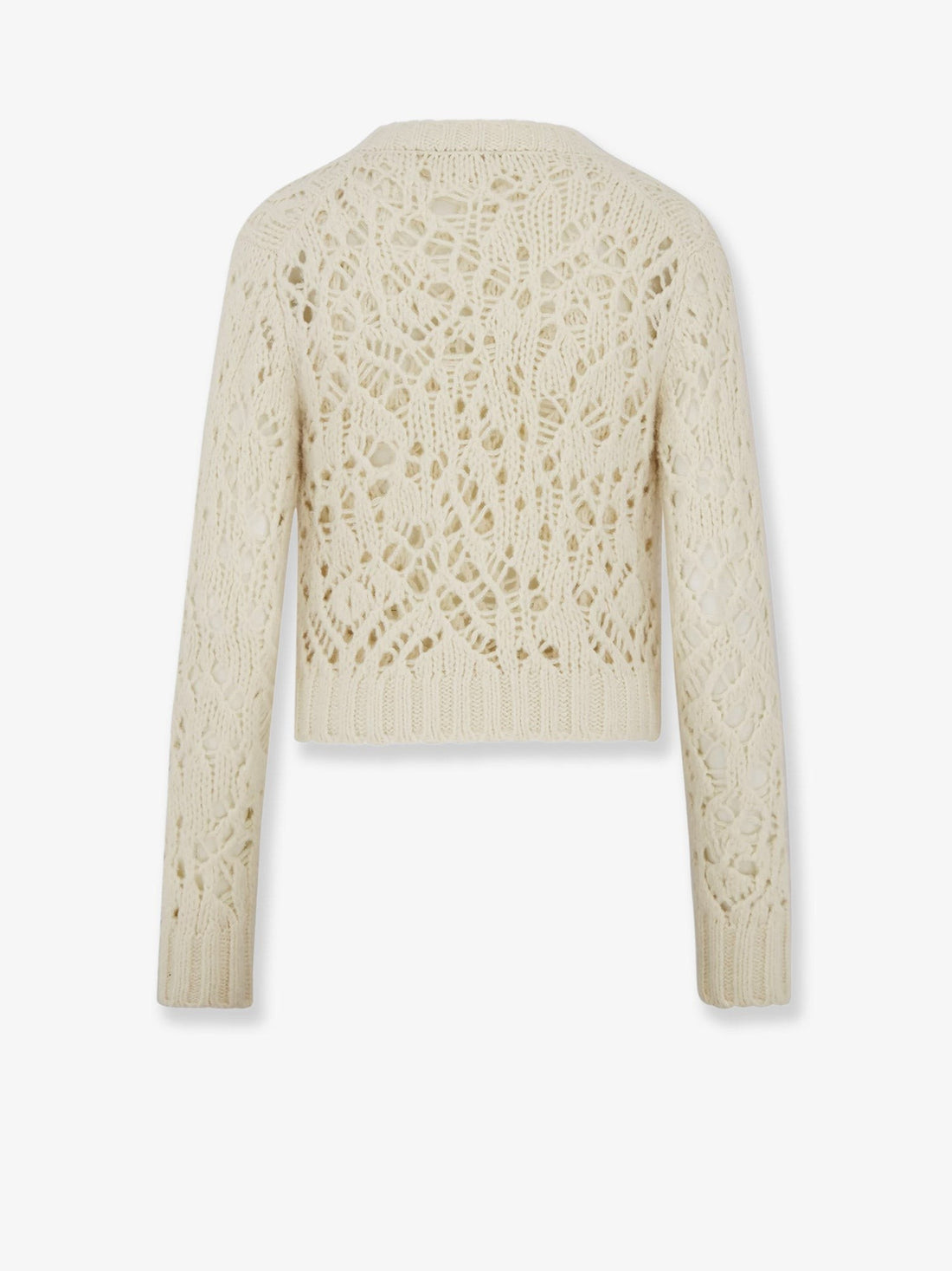 Silk, cashmere and linen perforated Twin Set