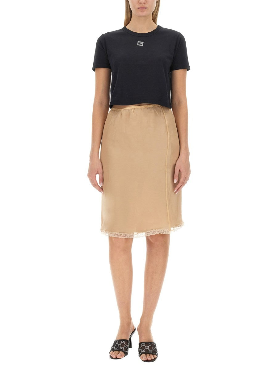 SILK CHIFFON SKIRT