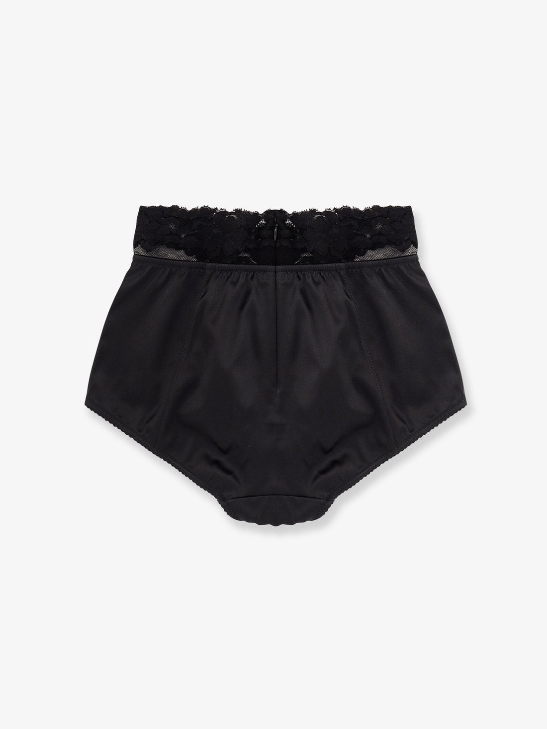 Silk coulotte with lace inserts