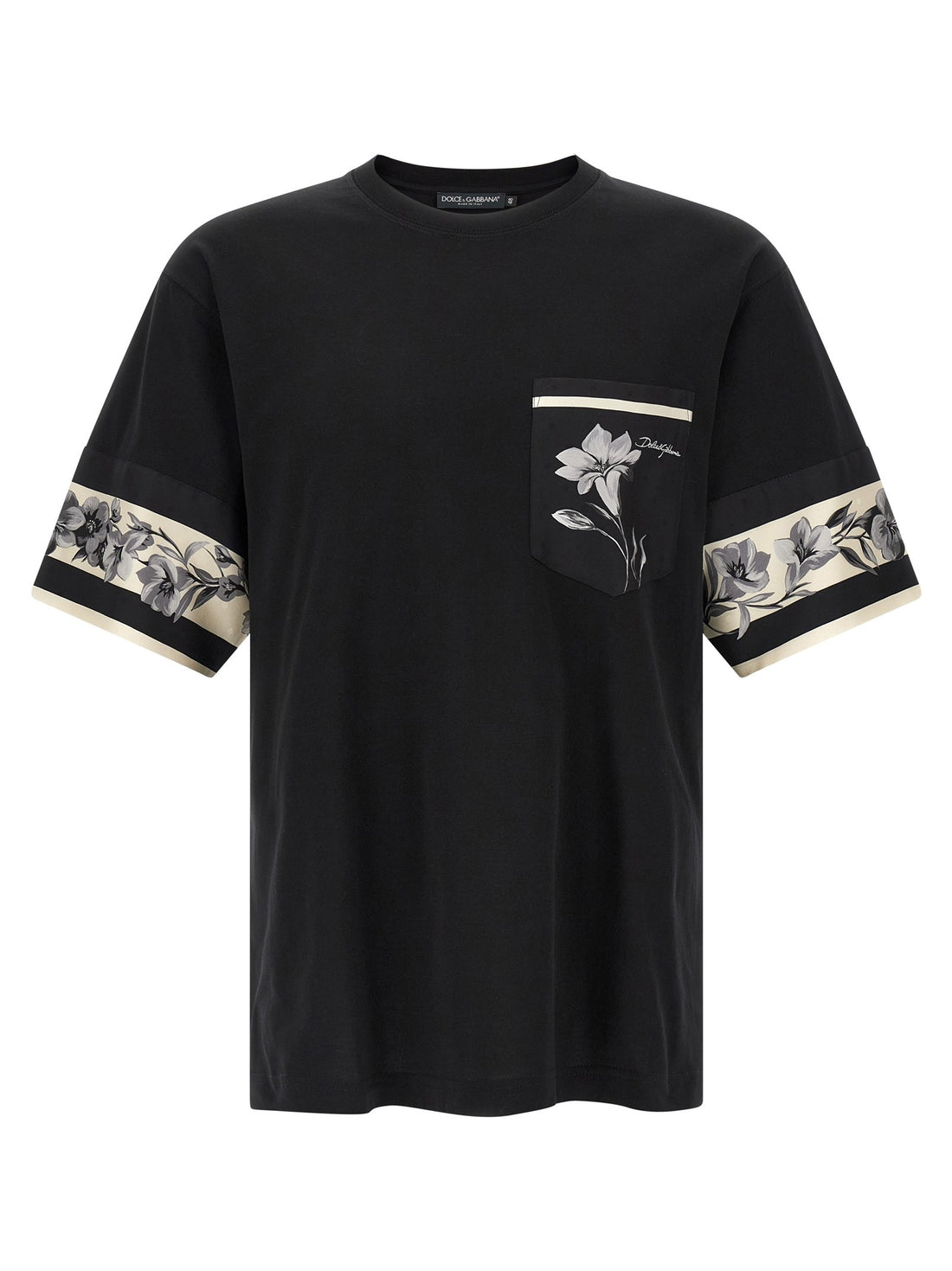 Dolce & Gabbana - Silk detail T-shirt silk-detail-t-shirt_f43e78e7-3016-46b6-ad3a-1565cd6fc4c5