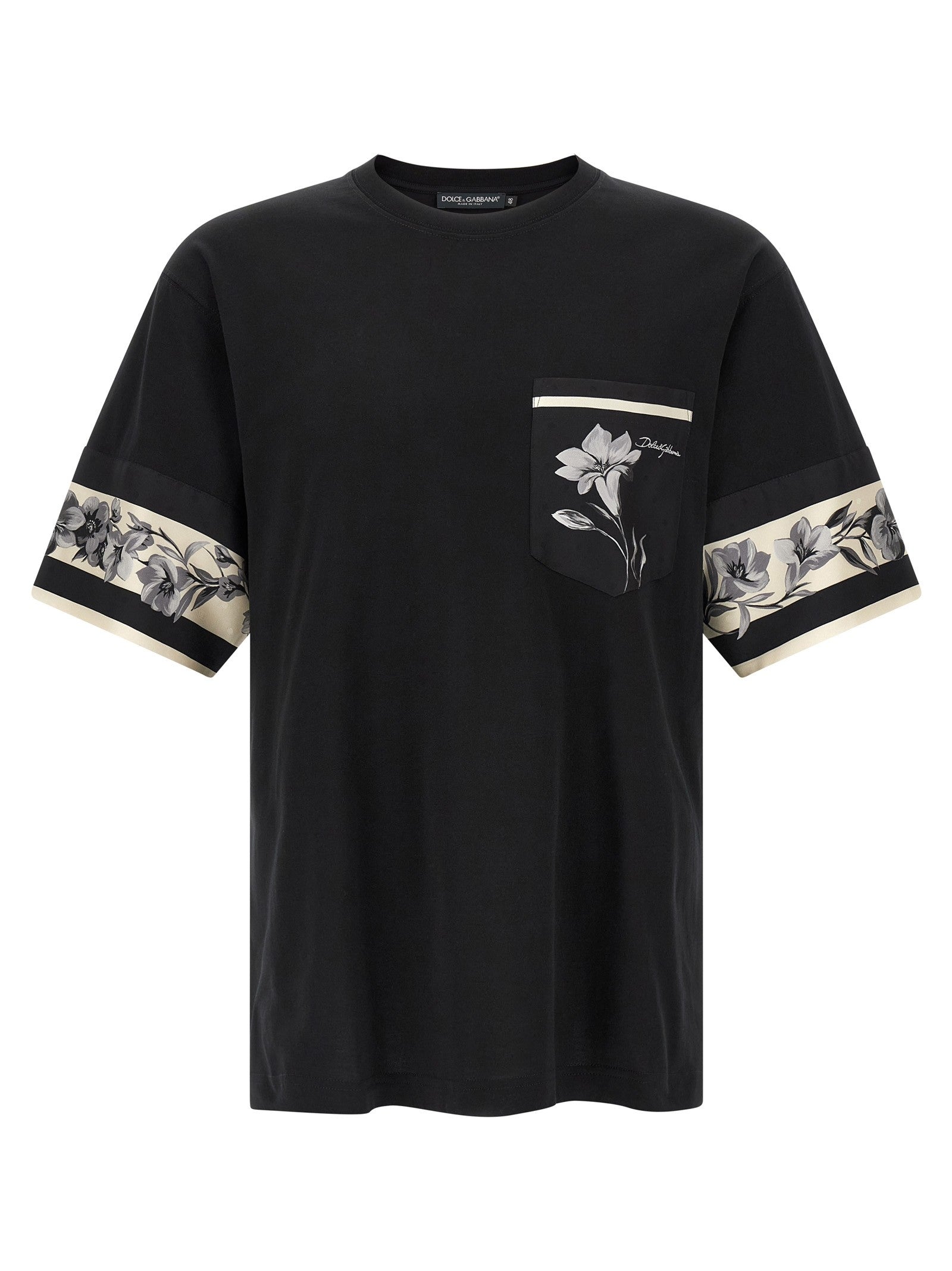 Dolce & Gabbana - Silk detail T-shirt silk-detail-t-shirt_f43e78e7-3016-46b6-ad3a-1565cd6fc4c5