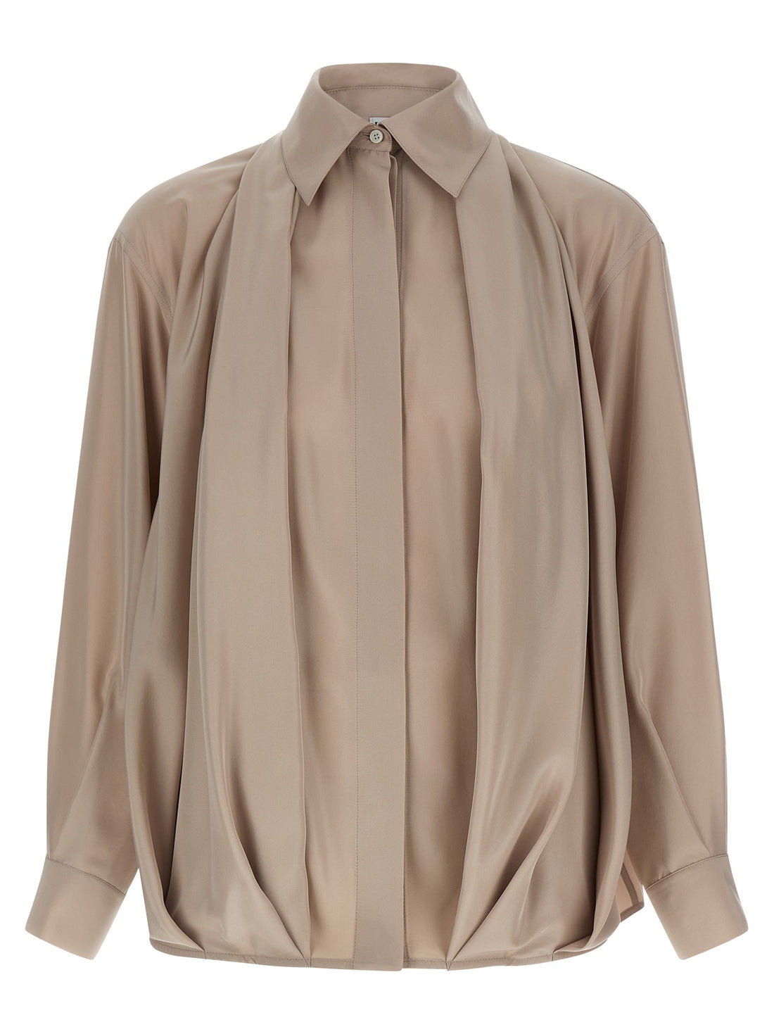 LOEWE - Silk draped shirt Pink