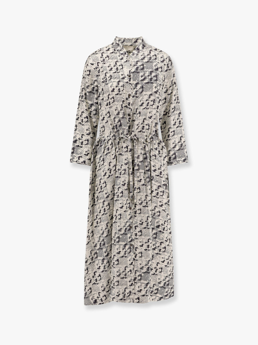 Tory Burch Tory Burch - Silk dress with pixelated logo print
