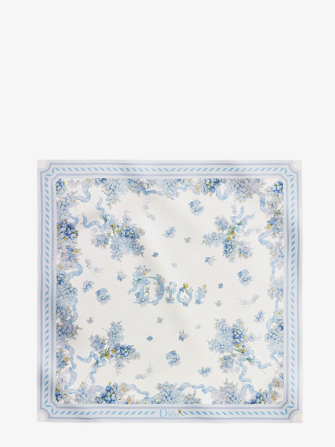 Dior - Silk Foulard with Dior Lilac Bouquet print silk-foulard-with-dior-lilac-bouquet-print