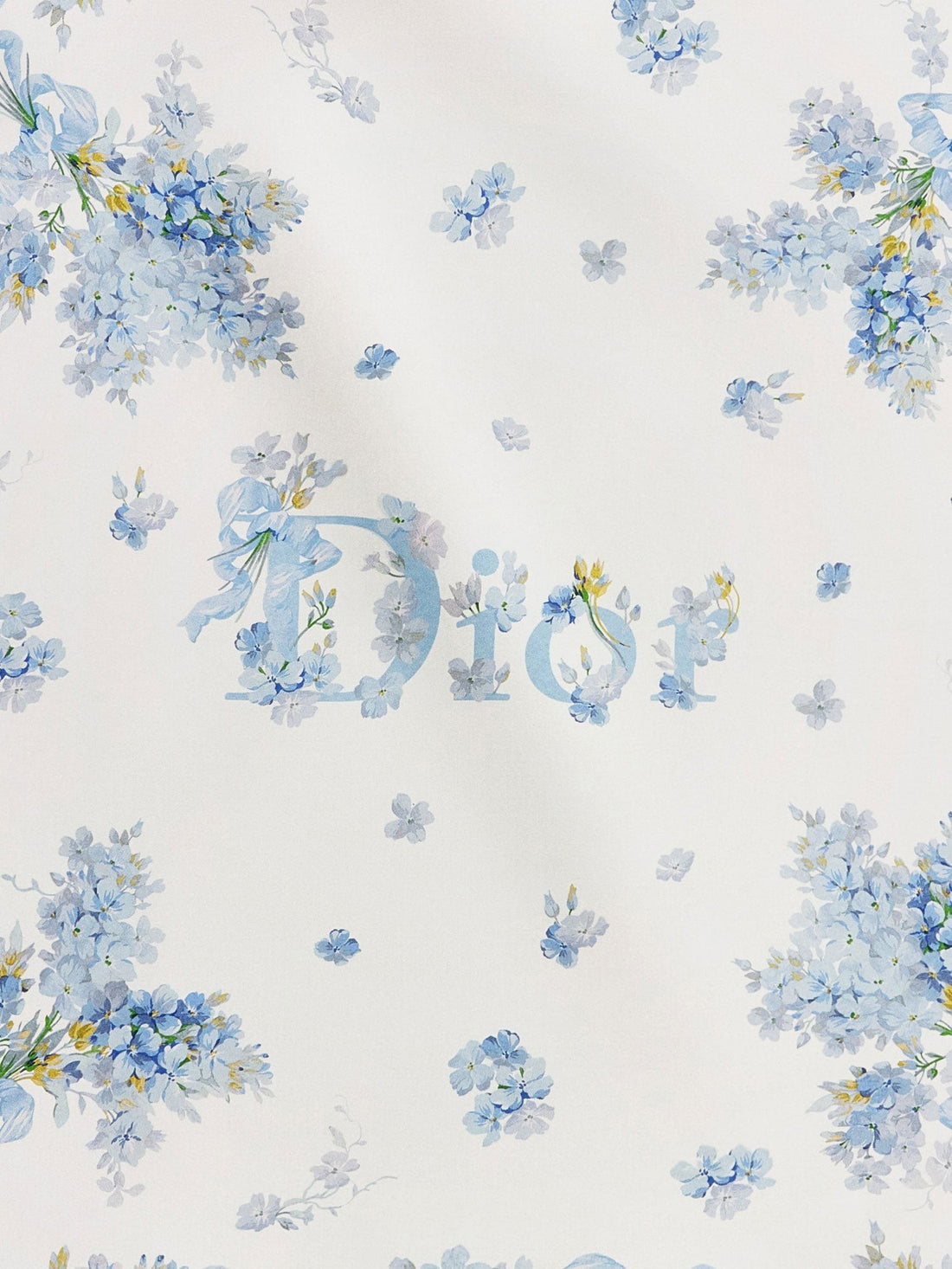 Dior - Silk Foulard with Dior Lilac Bouquet print silk-foulard-with-dior-lilac-bouquet-print