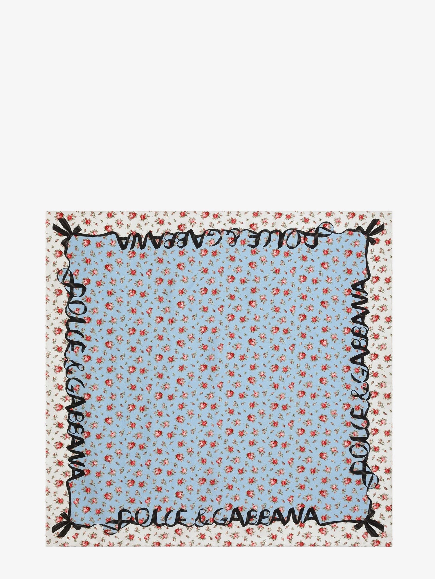 Dolce & Gabbana Silk foulard with Roselline print