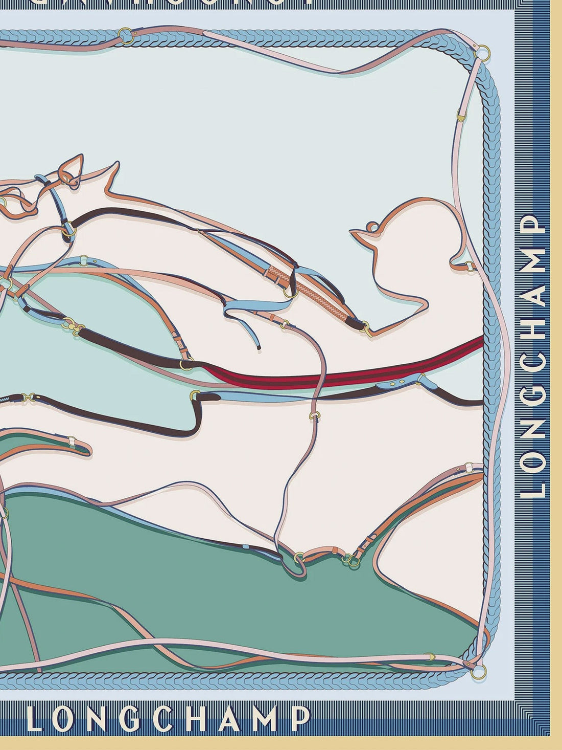 LONGCHAMP PARIS LONGCHAMP PARIS - Silk foulard