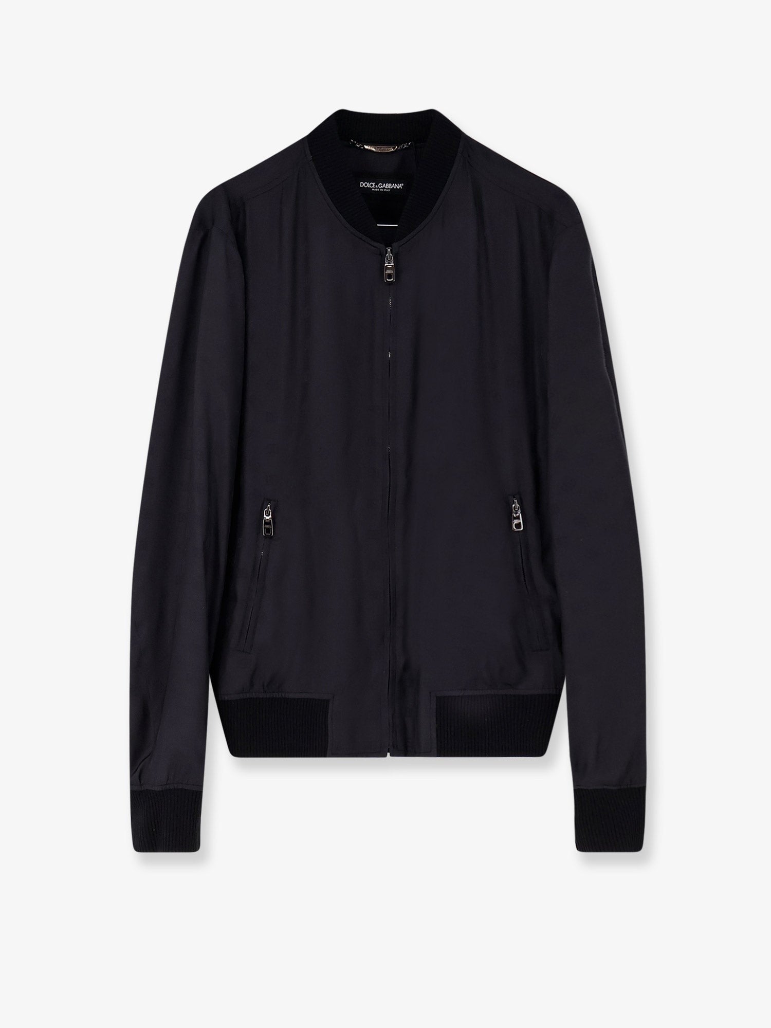 Silk jacket with all-over DG print